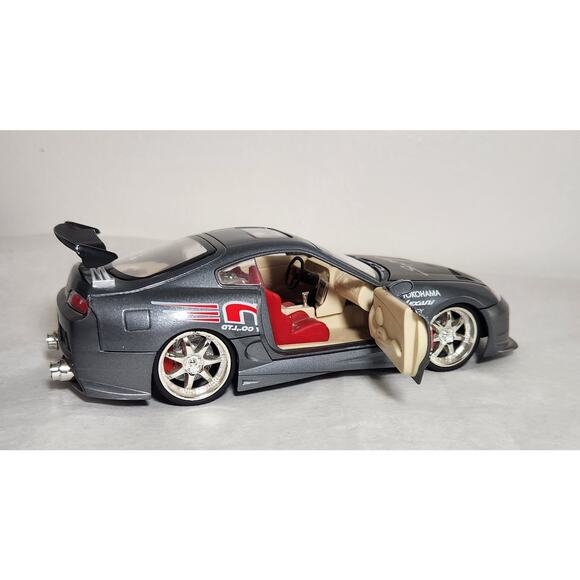 Toyota Supra Turbo Street Tuner 1/24 Scale Import Racer With Working Lights - Picture 3 of 12